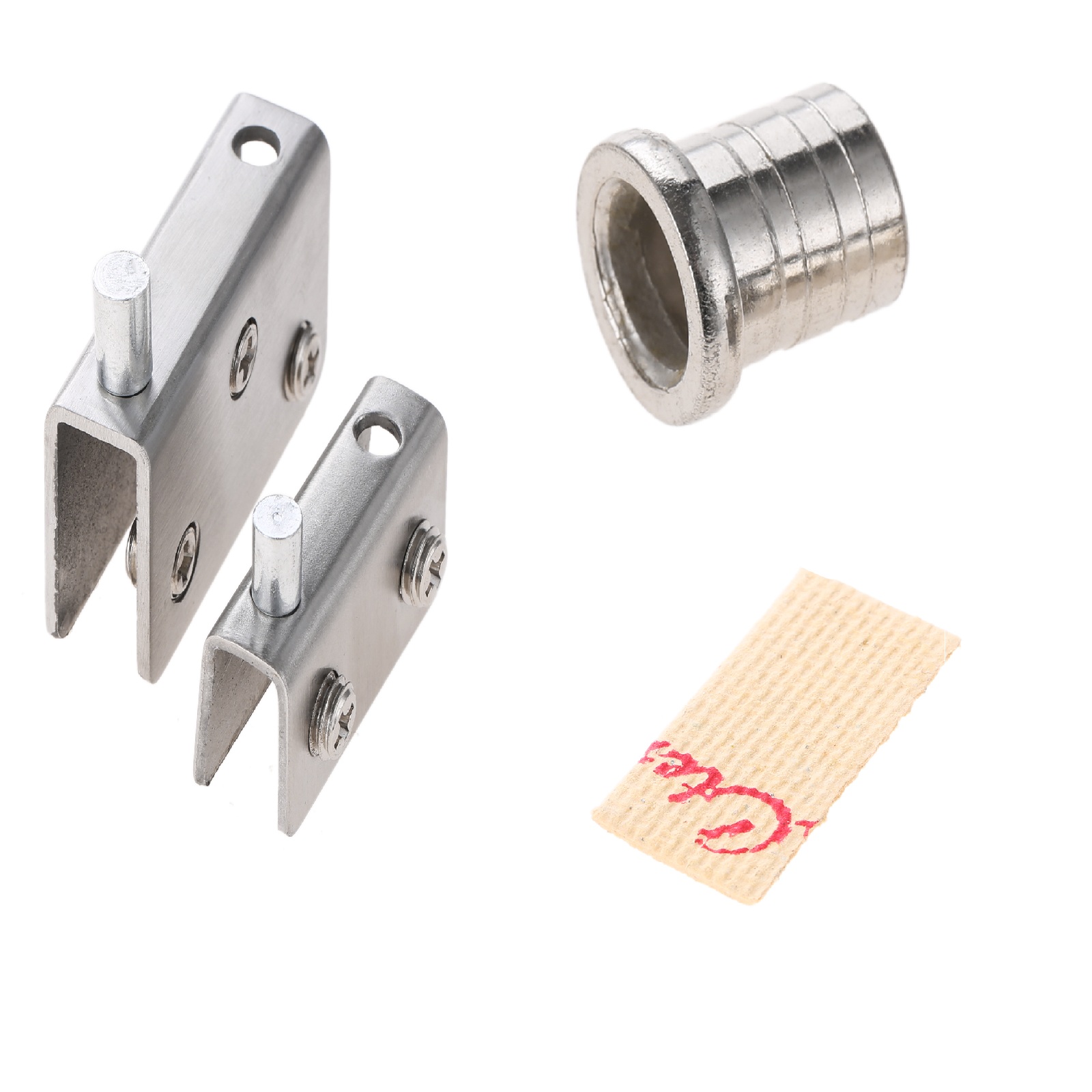 Glass Door Hinge - 2 adet cam raf kelepçesi Pivot