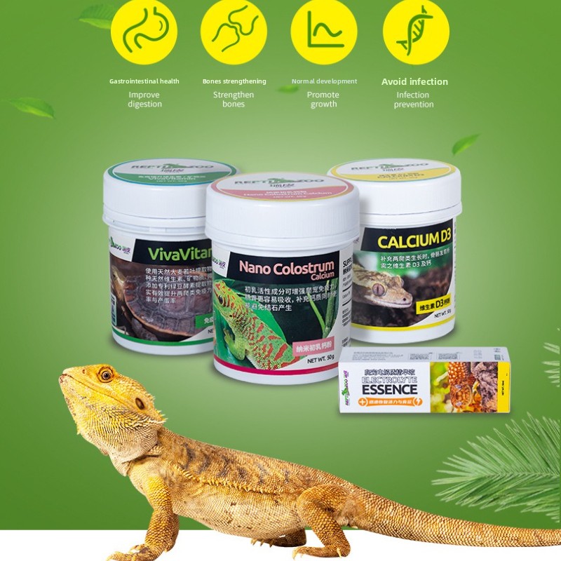 Calcium Powder Reptile - Reptizoo Sürüngen Kalsiyum Tozu ve D3