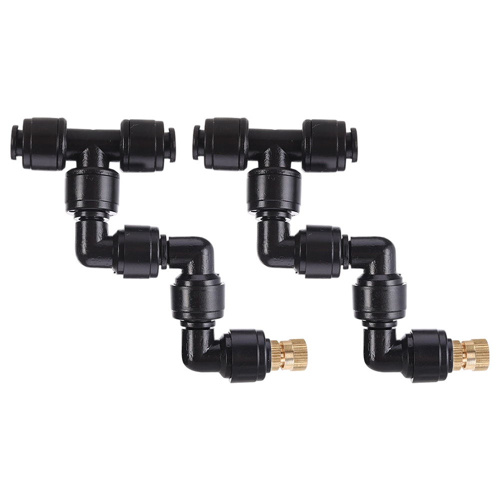 Misting Nozzle Reptile - 2 adet siyah atomizeleme memesi 360