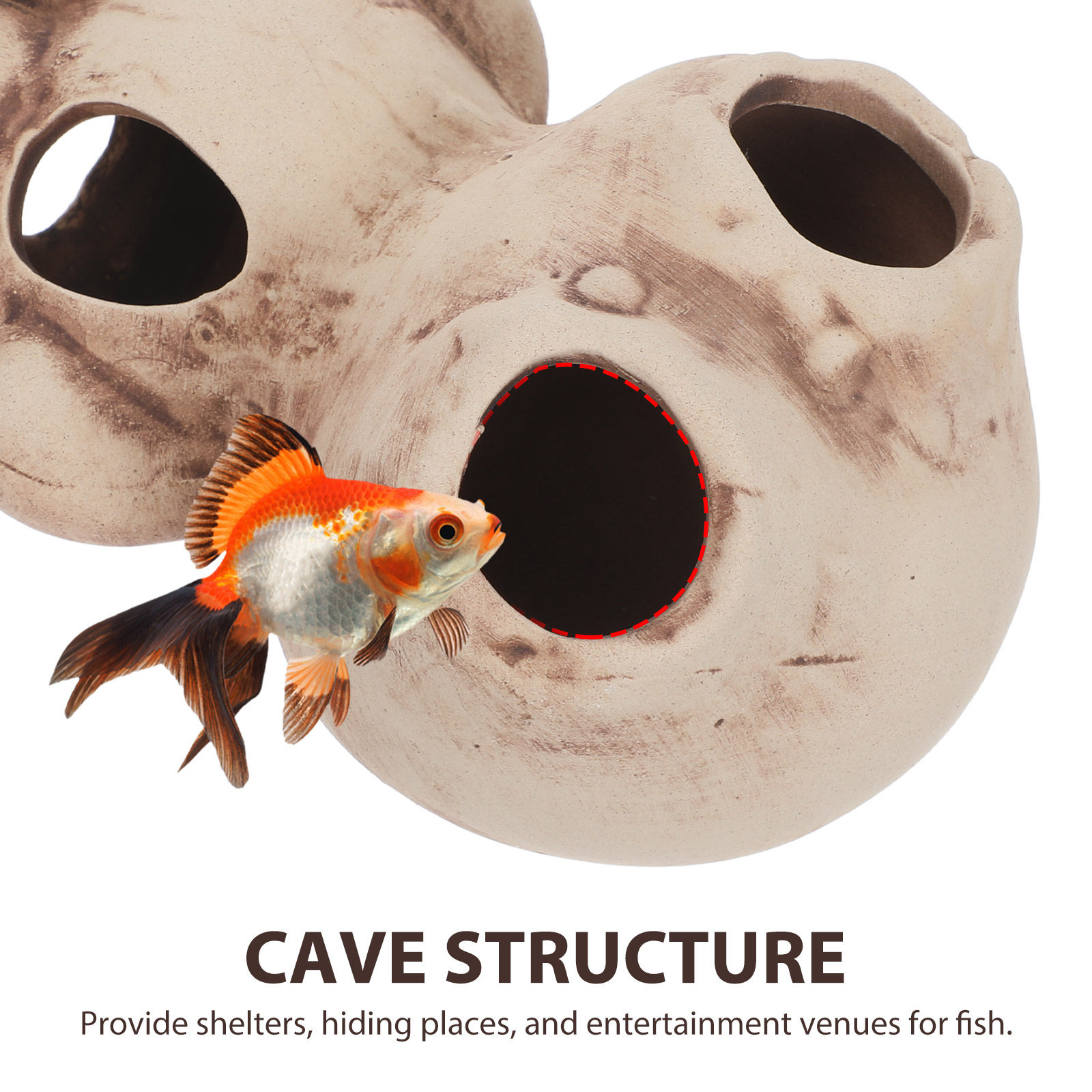 Akvaryum Karides Barınağı Kari - Hide Cave Ceramic incelemesi ve fiyatı