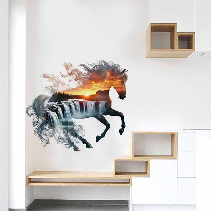 Görkemli At Doğa Çıkartmaları  - Pvc Panel Background incelemesi ve fiyatı