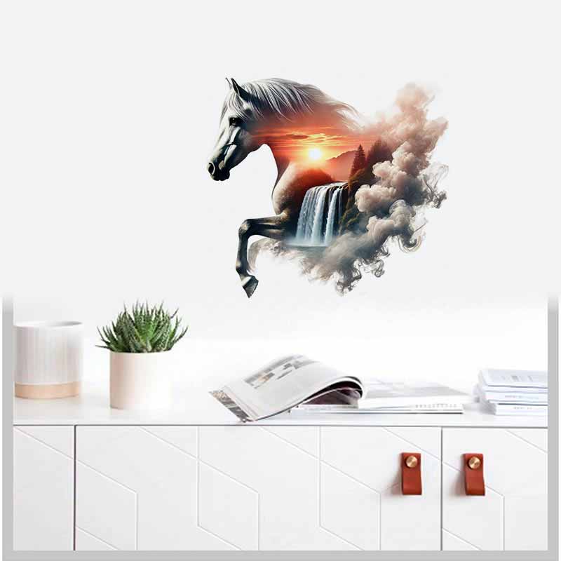 Görkemli At Doğa Çıkartmaları  - Pvc Panel Background incelemesi ve fiyatı